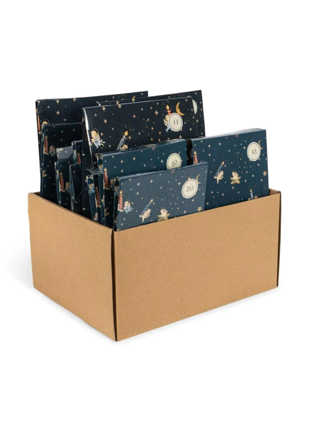 Konges Slojd Calendrier de Noël avec 24 cadeaux - Bleu - Hot