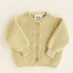 Hvid Cardigan Inga - Light yellow -