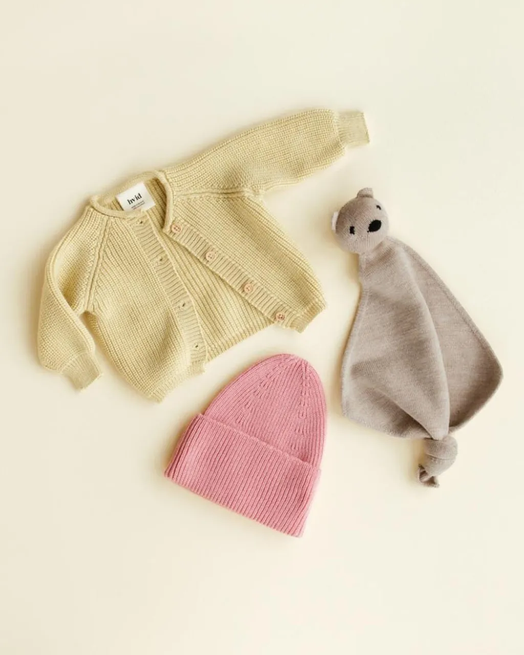 Hvid Cardigan Inga - Light yellow -