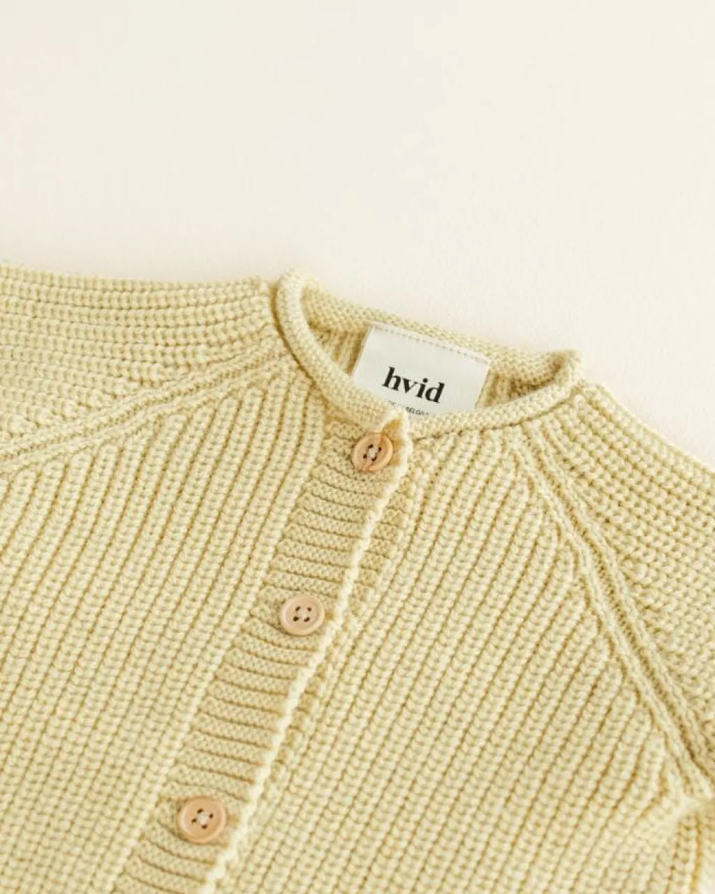 Hvid Cardigan Inga - Light yellow -