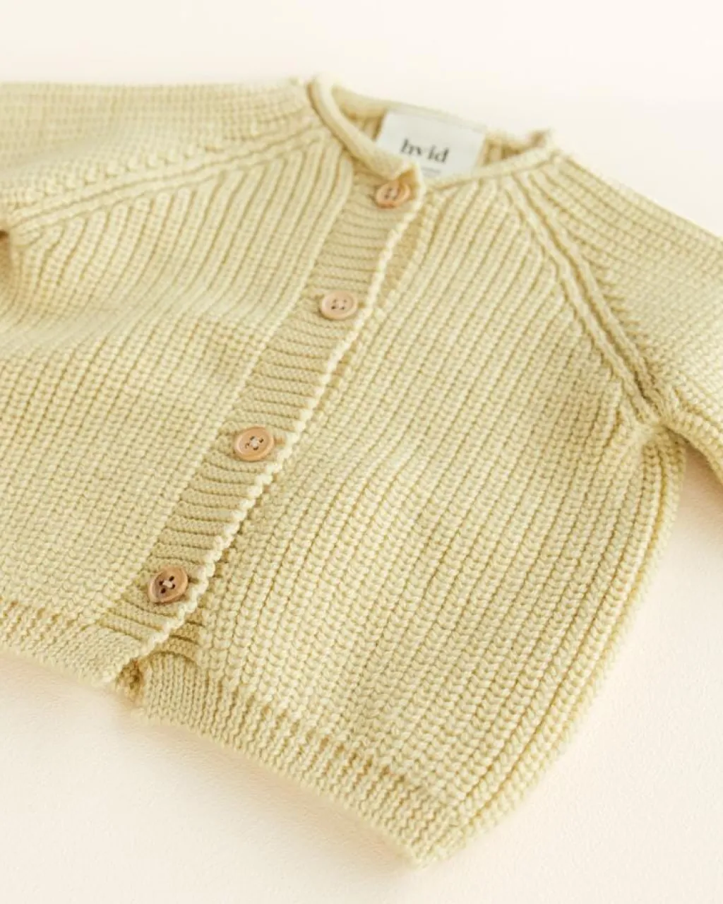 Hvid Cardigan Inga - Light yellow -