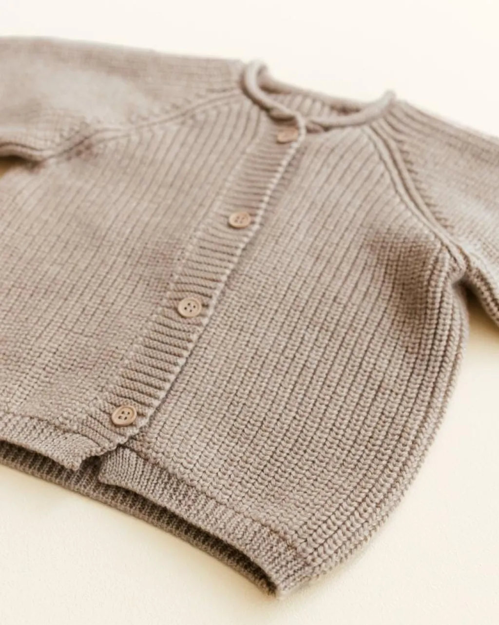Hvid Cardigan Inga - Sand - Discount