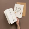 Main Sauvage Carte de voeux "Welcome to the world" avec enveloppe - 15x22cm -