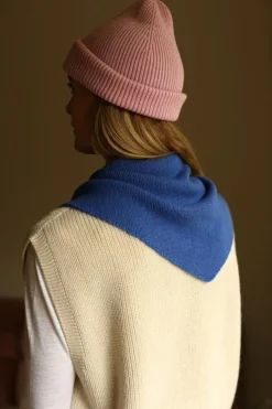 Hvid Écharpe Josephina - Bleu Cobalt -