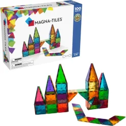 Magna-Tiles Clear Colors set - 100 stuks - Clearance