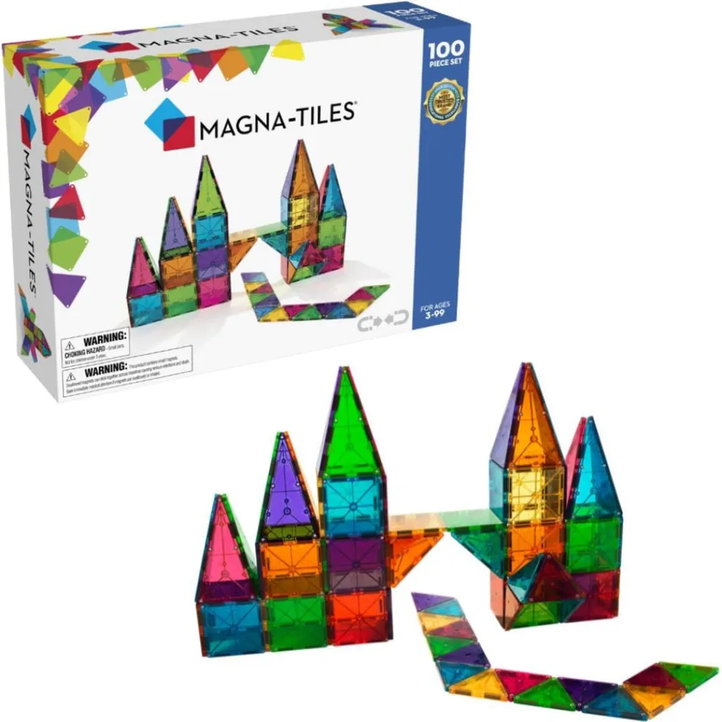 Magna-Tiles Clear Colors set - 100 stuks - Clearance