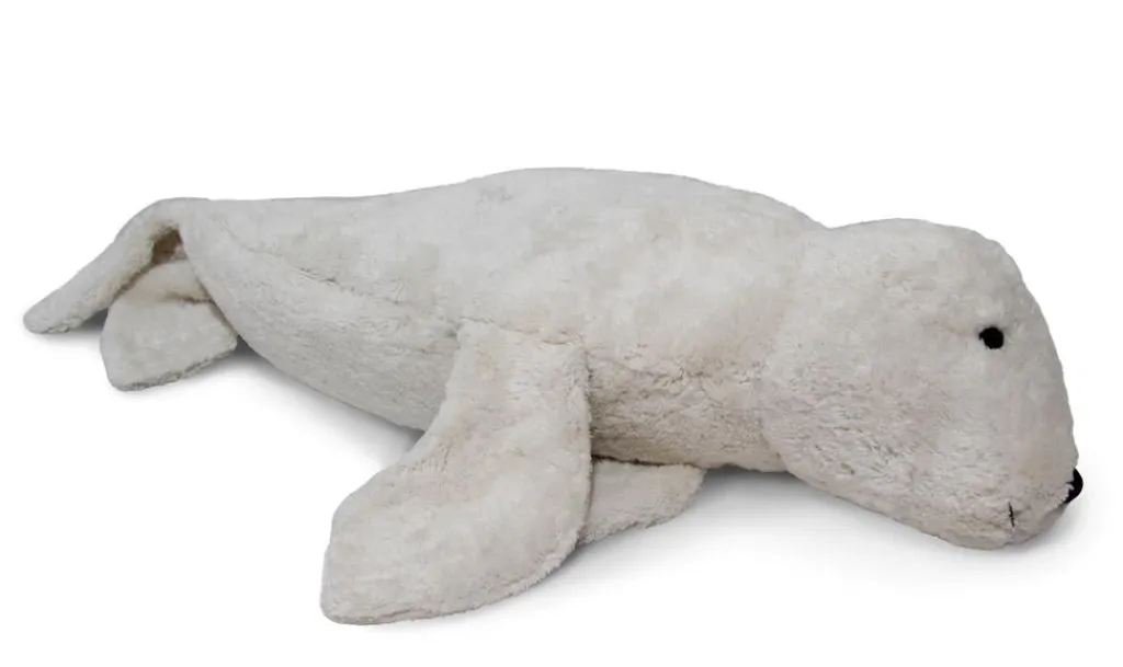Senger Naturwelt Cuddly animal zeehond wit met warmtekussen pitjes - Large - Online