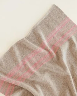 Hvid Deken Gilbert - Sand / Bubblegum - Discount