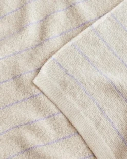 Hvid Deken Harry - Cream / Lilac - Outlet