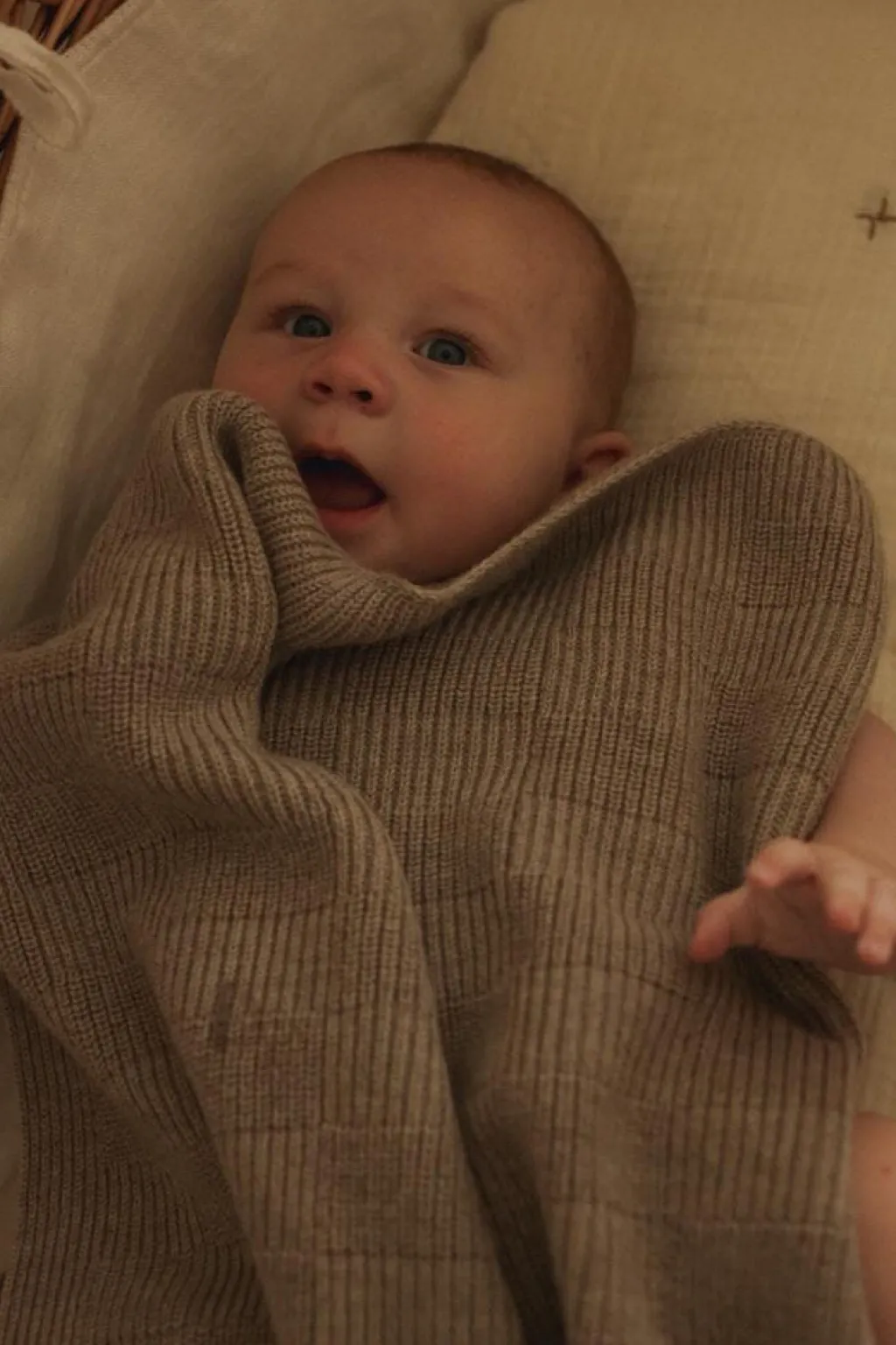 Hvid Deken Ivy - Pebble -