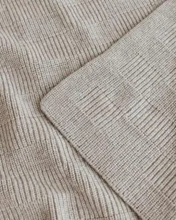 Hvid Deken Ivy - Pebble -