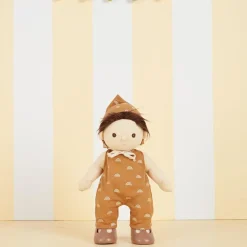 Olli Ella Dinkum Doll Cotton Rolo Romper set - Fawn - Sale