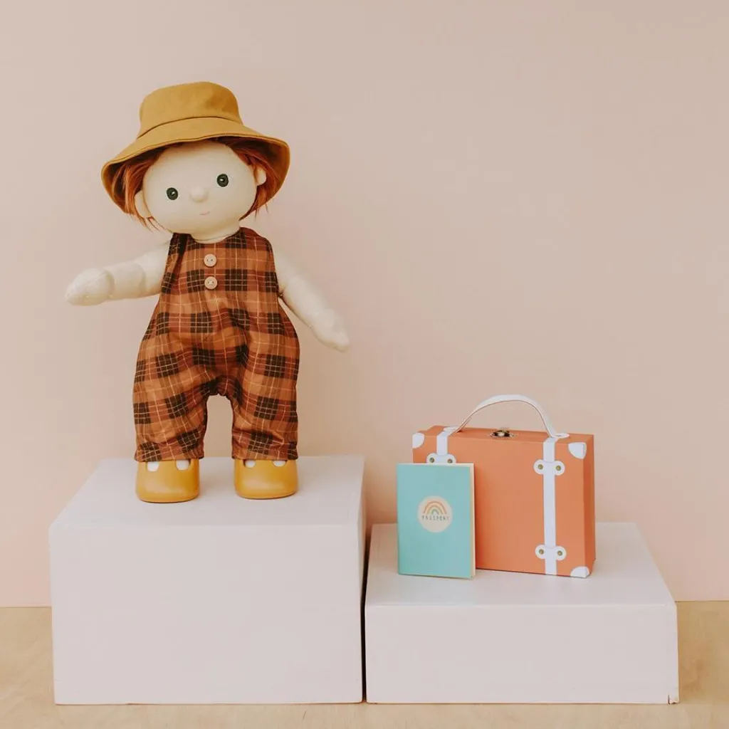 Olli Ella Dinkum Doll travel Togs - Apricot - Clearance