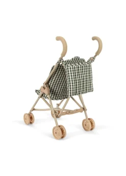 Konges Slojd Doll stroller - Smoke pine check poppenwagen -