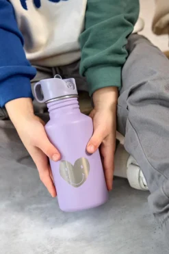 Lässig Drinkfles stainless steel - Little Gang - Heart Lilac - Hot