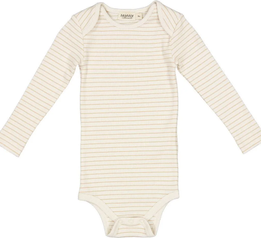 MarMar Copenhagen Fine rib body Ben - Hay stripe -