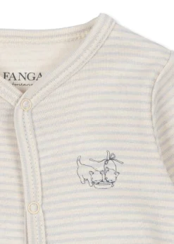 Fanga Fontana Fio onesie - Tea Stripe Gray Down - Hot