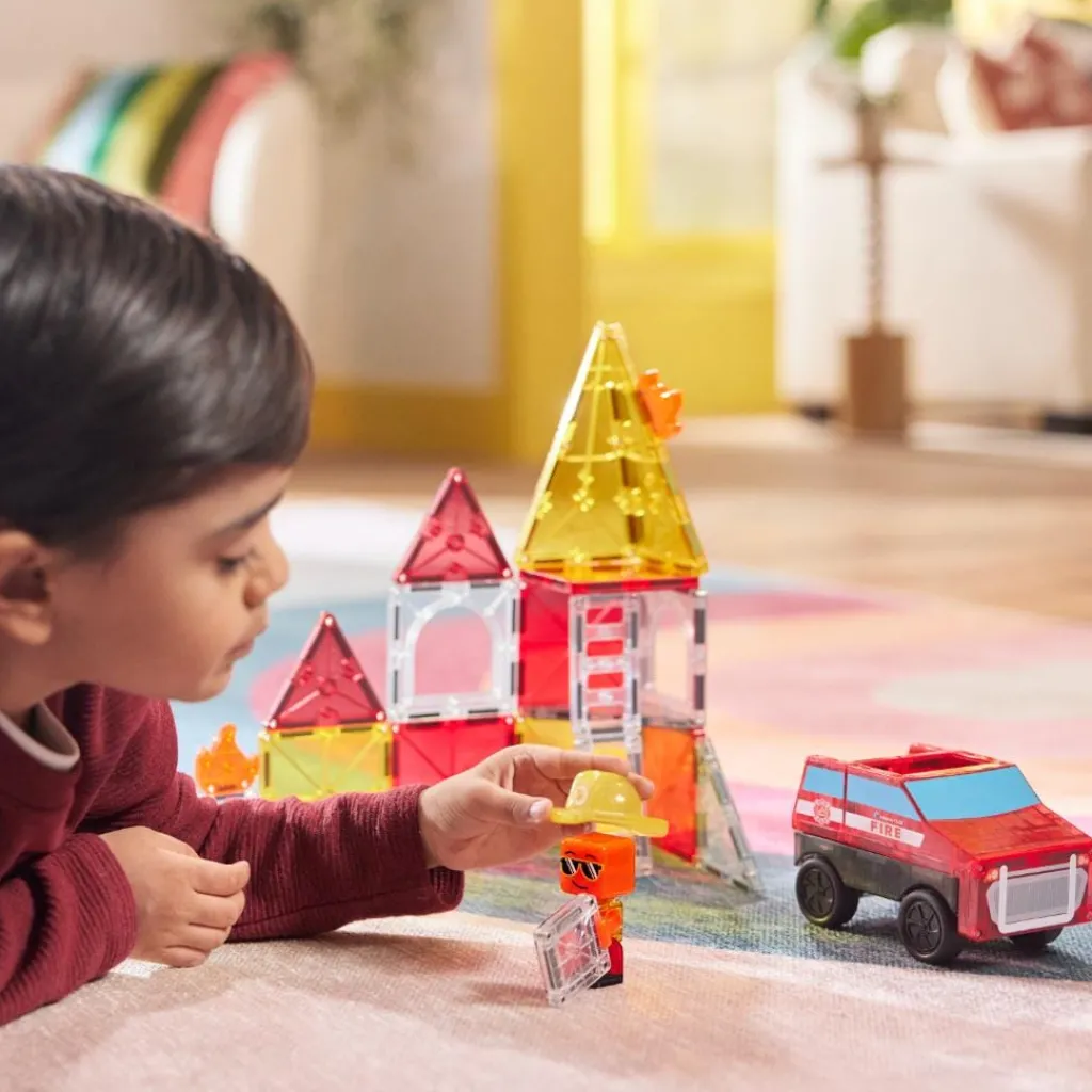 Magna-Tiles Fire Rescue set - 27 stuks - Discount