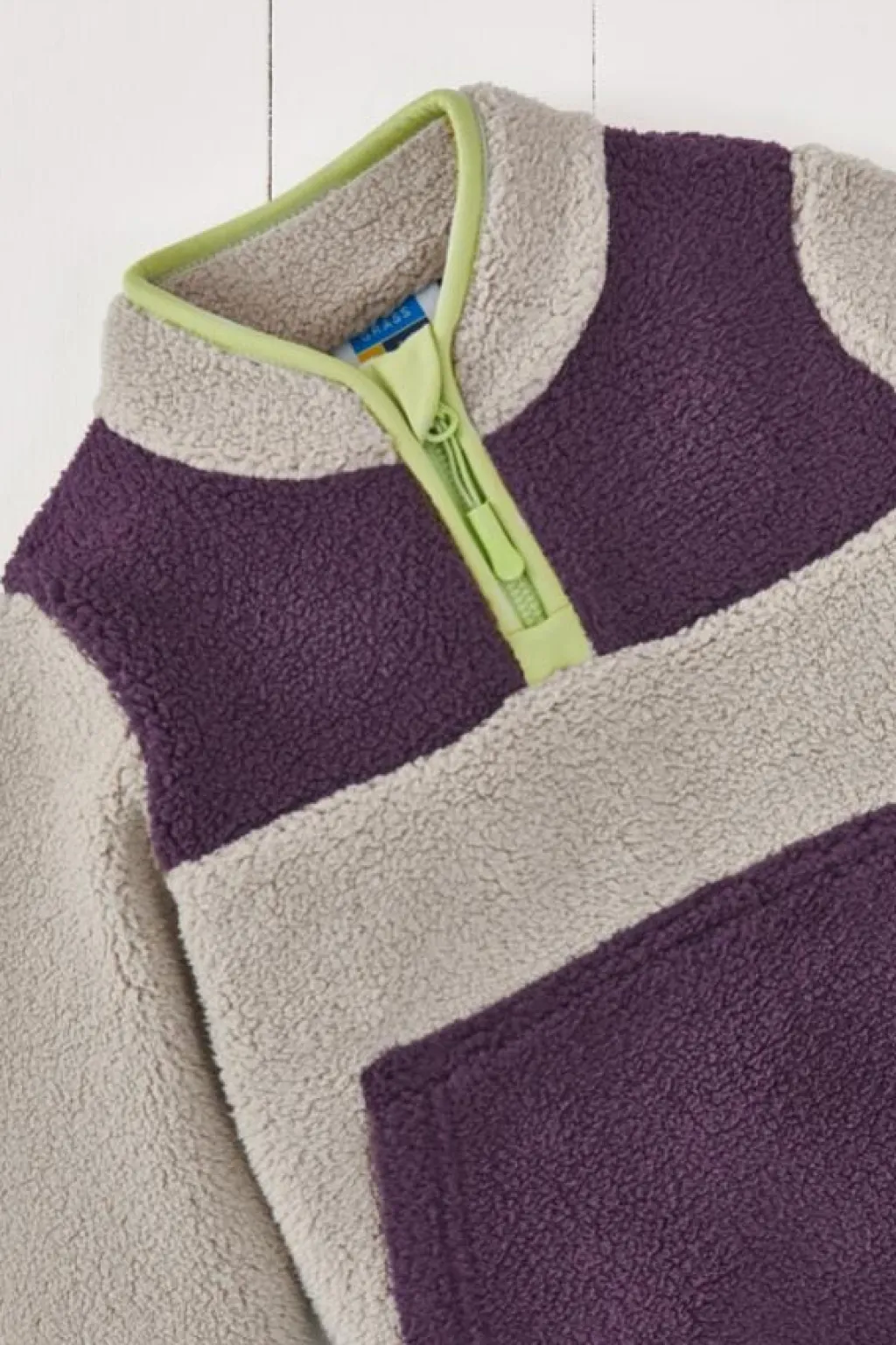 Grass & Air Fleece trui - Amethyst/Grey - Clearance