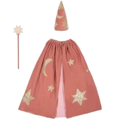 Meri Meri Fluwelen Tovenaarskostuum - Roze - Hot
