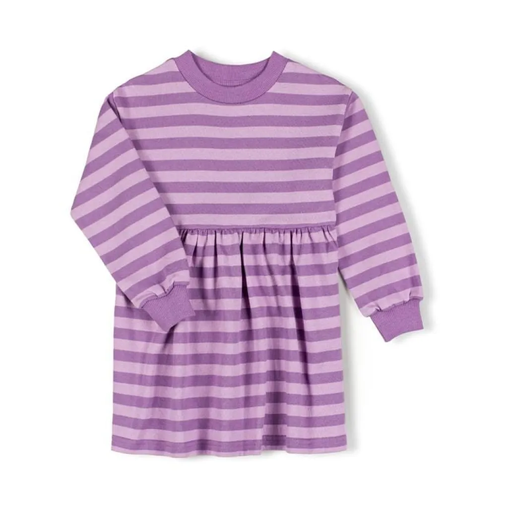 Nixnut Fod jurk - Purple Stripe - Sale
