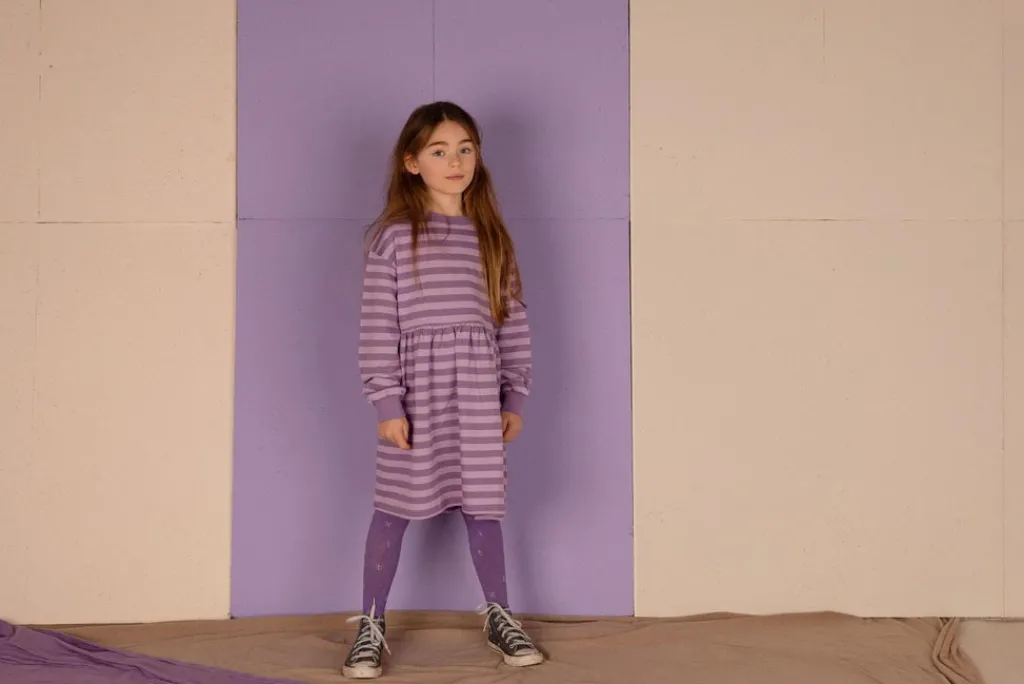 Nixnut Fod jurk - Purple Stripe - Sale