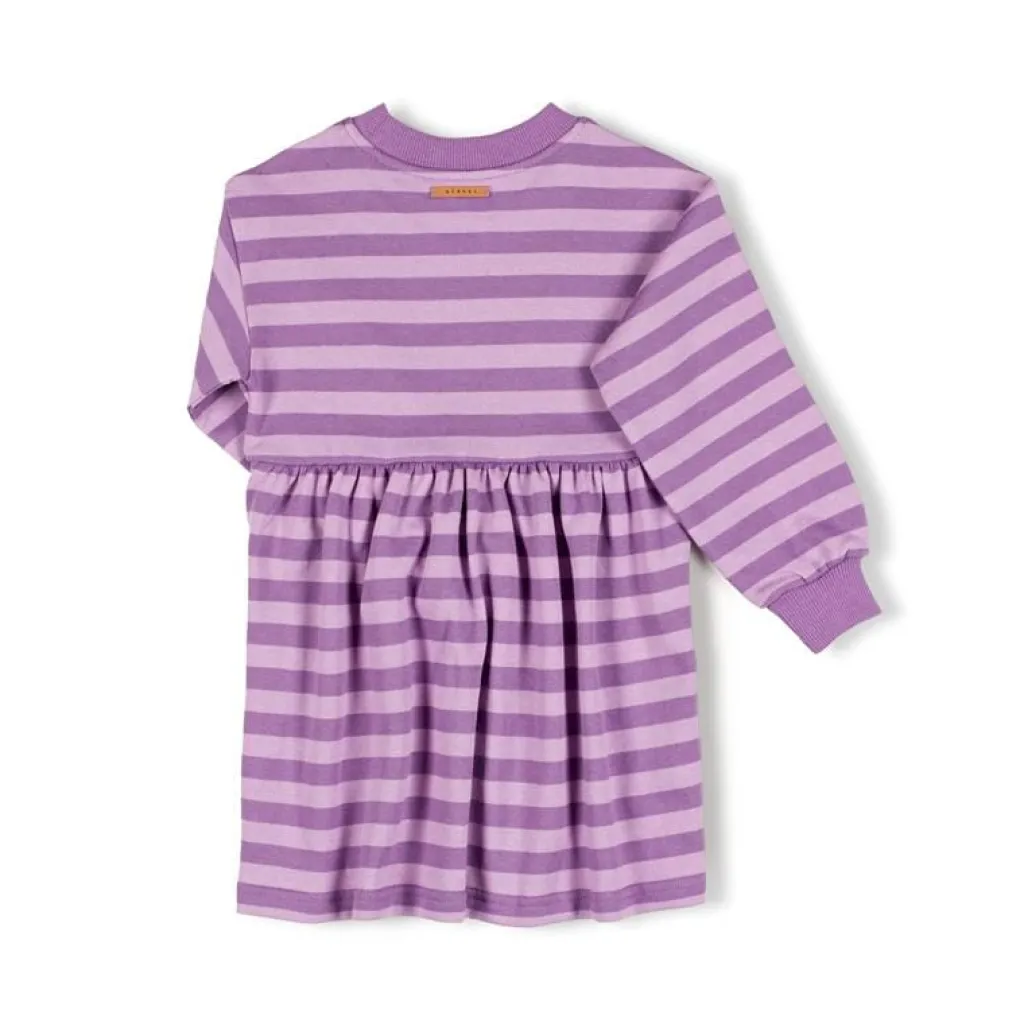 Nixnut Fod jurk - Purple Stripe - Sale