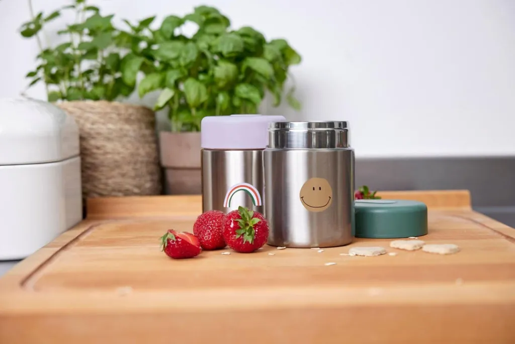 Lässig Food Jar - Happy Rascals - Smile Green - Hot