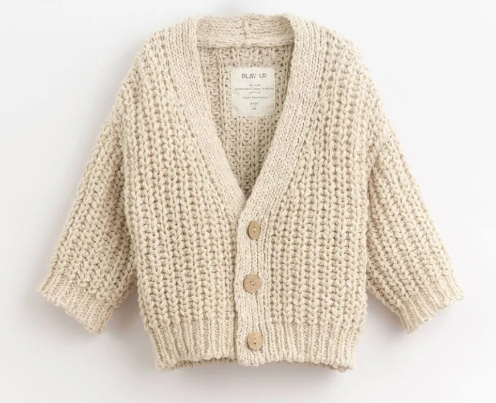 Play Up Gebreide cardigan baby - Skin - New