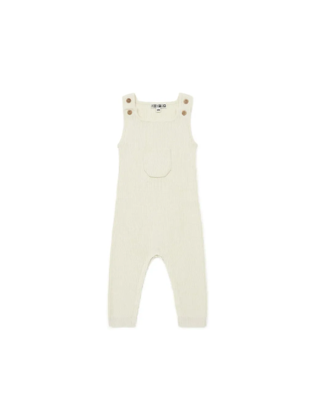 Bonton Gebreide salopette - wit - Online