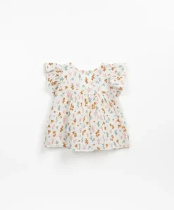 Play Up Geweven tuniekje met koraalprint - Fiber - Outlet