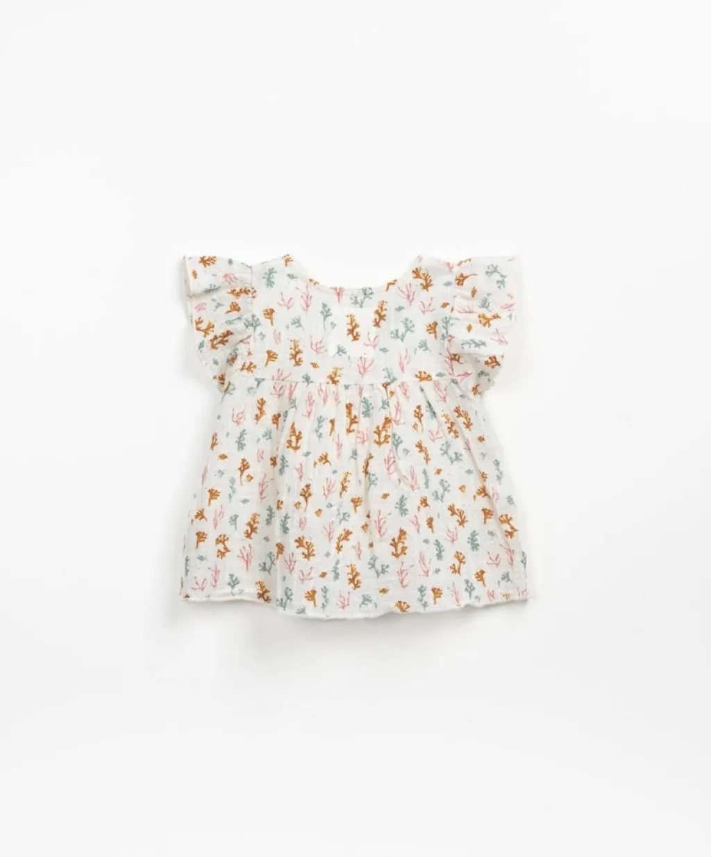 Play Up Geweven tuniekje met koraalprint - Fiber - Outlet
