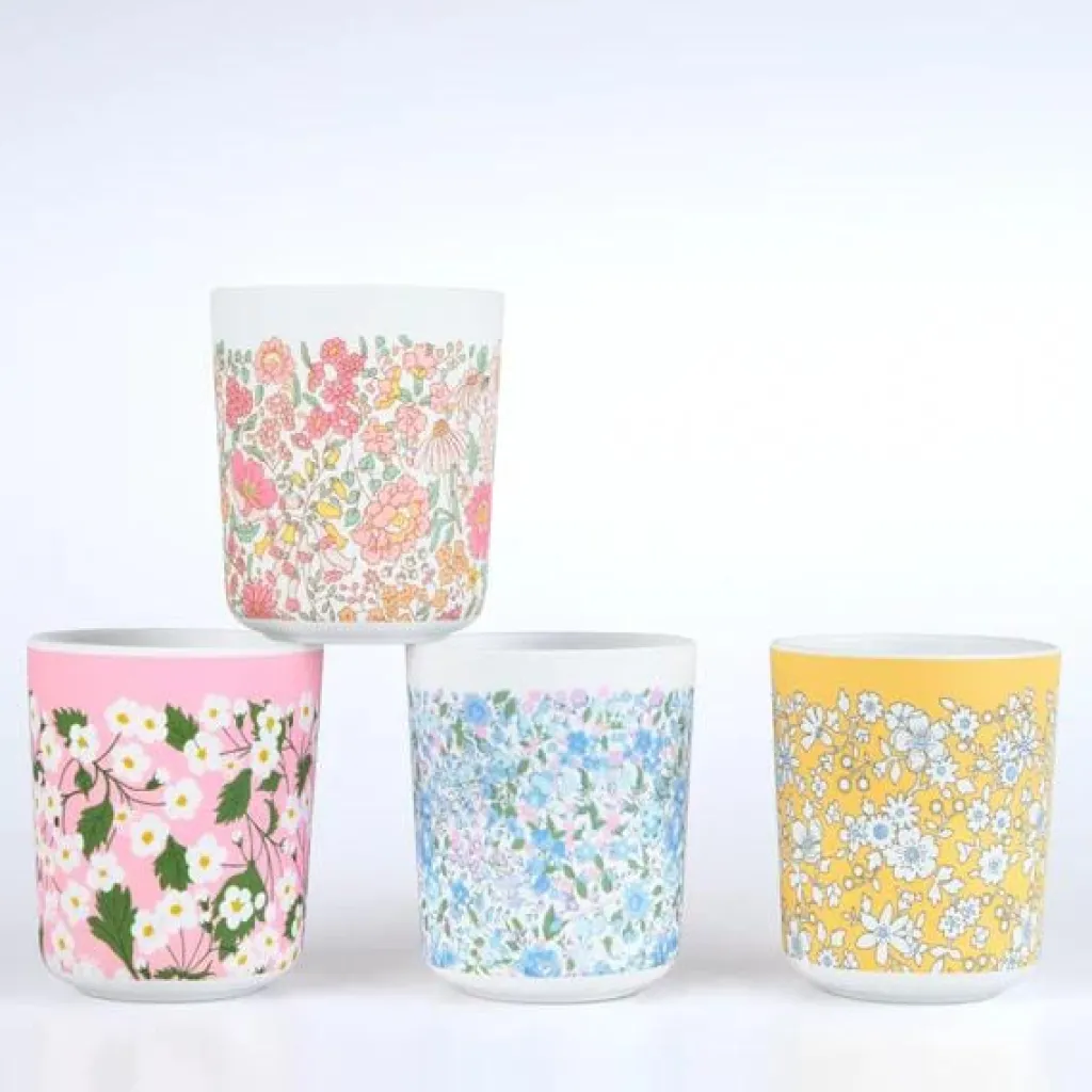Meri Meri Gobelets réutilisables en mélamine - Liberty - Discount