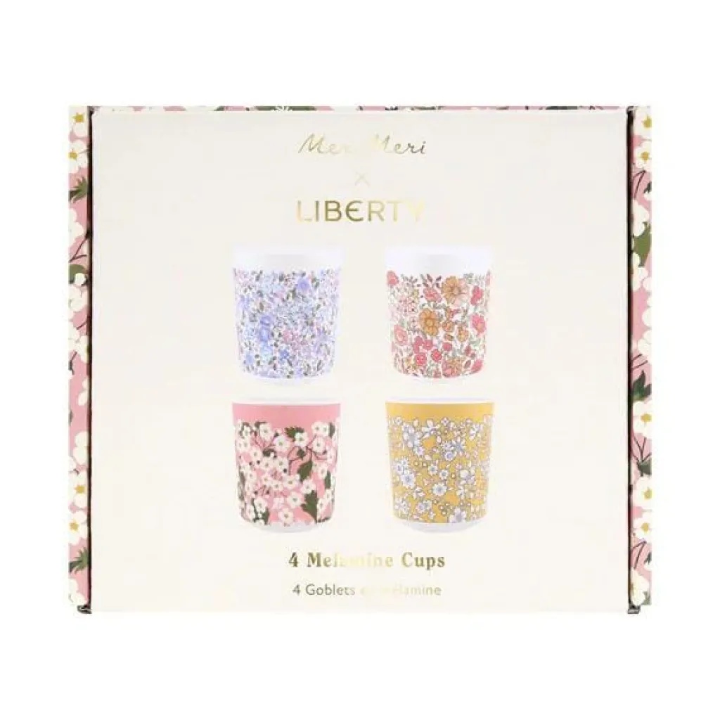Meri Meri Gobelets réutilisables en mélamine - Liberty - Discount