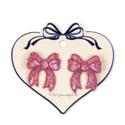 Konges Slojd Haarspeldjes Sequin Bow 2-pack - Rapture rose - Best