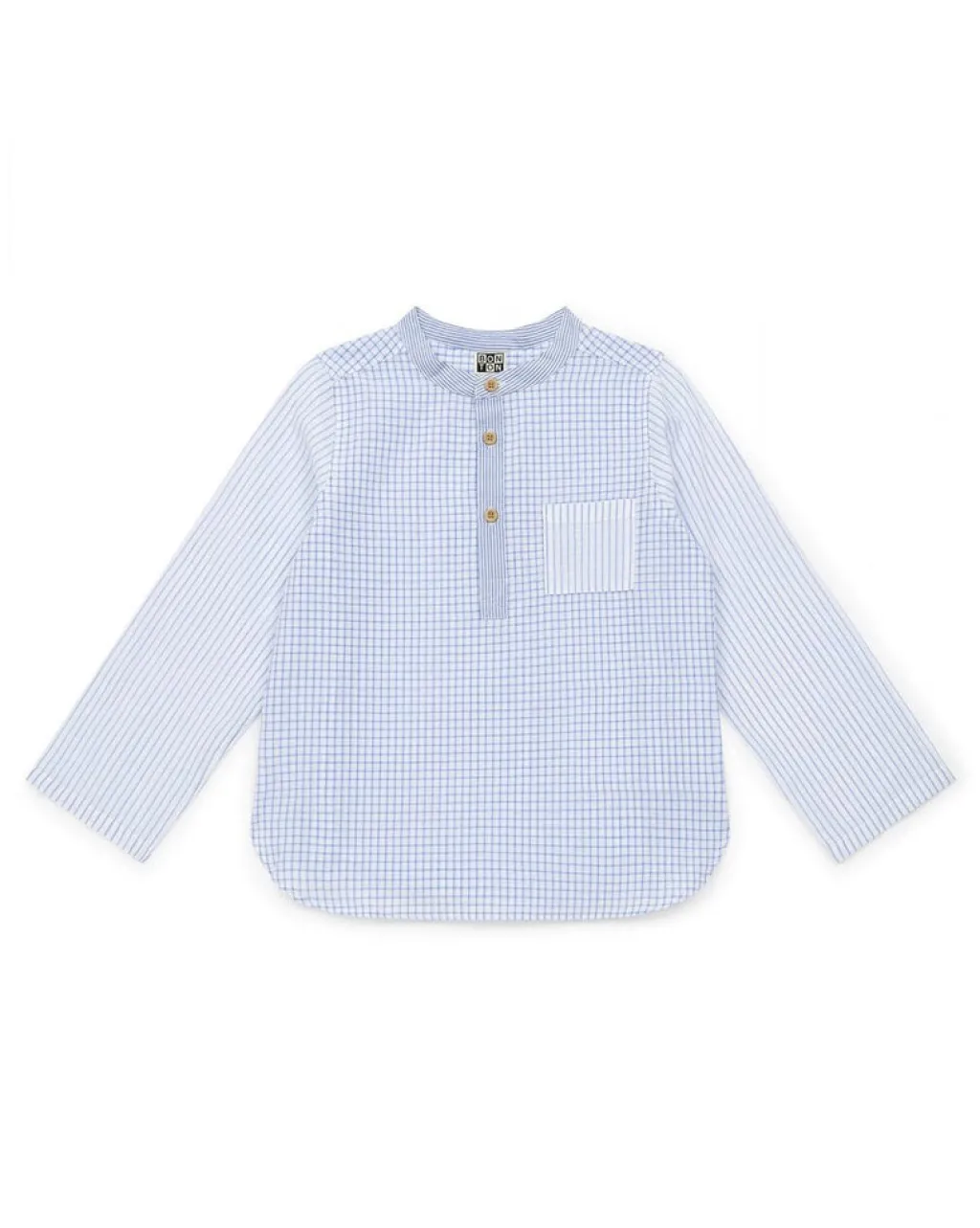 Bonton Hemd met print - Mix Ciel -