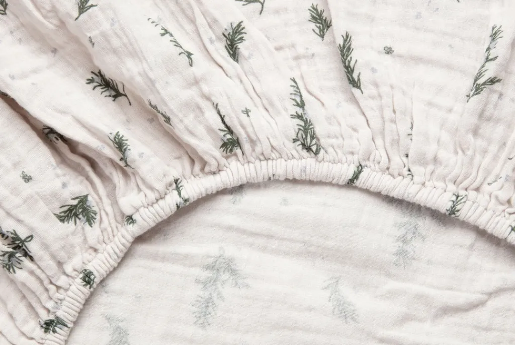 Garbo & Friends Hoeslaken 60x120cm - muslin fitted sheet Rosemary -