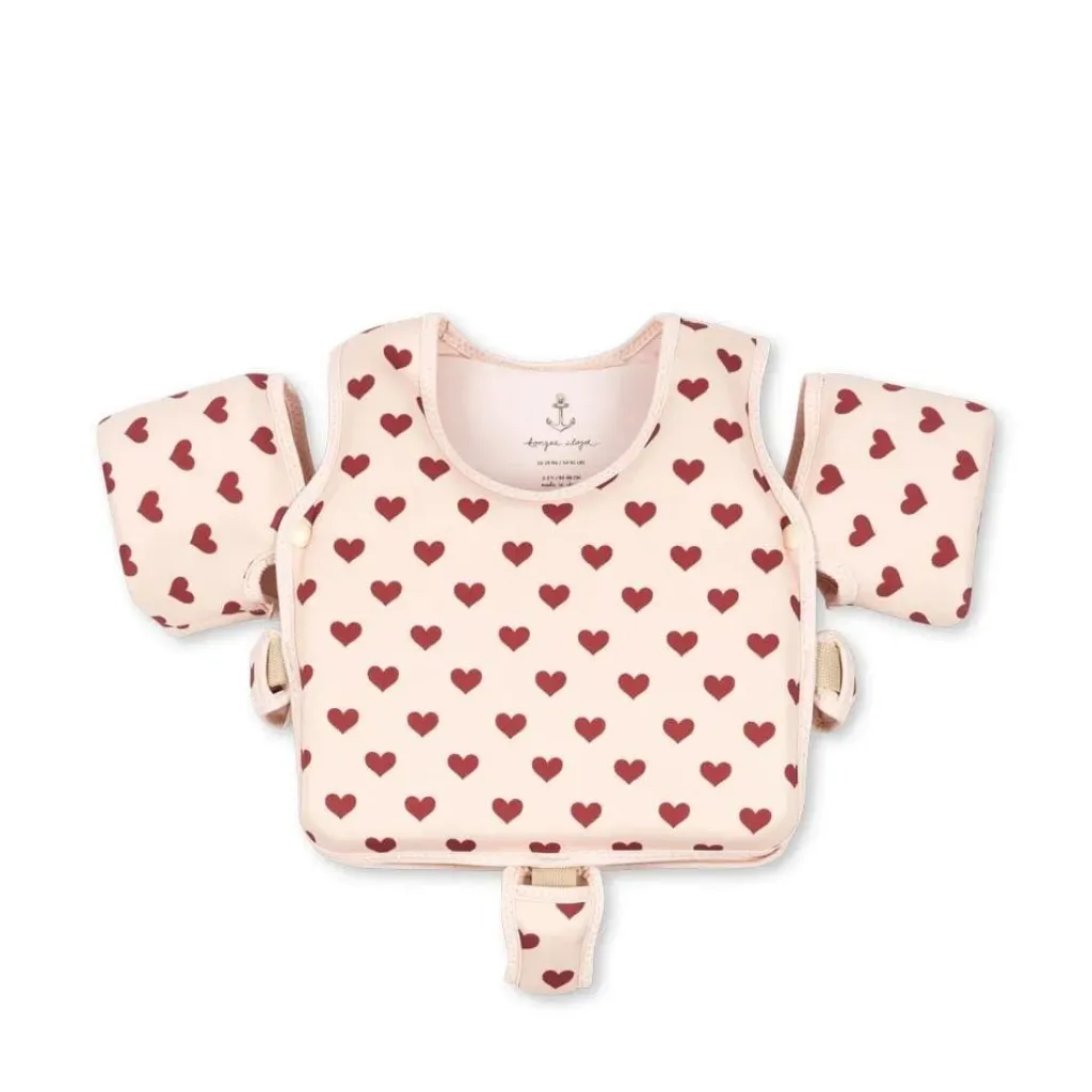 Konges Slojd Hollis zwemvest met zwembandjes - Amour Rouge - Discount