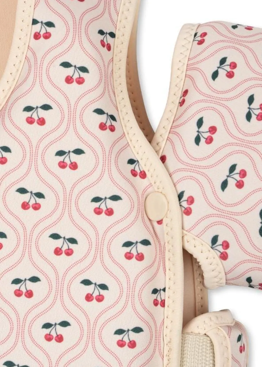 Konges Slojd Hollis zwemvest met zwembandjes - Cherry pink motif - New