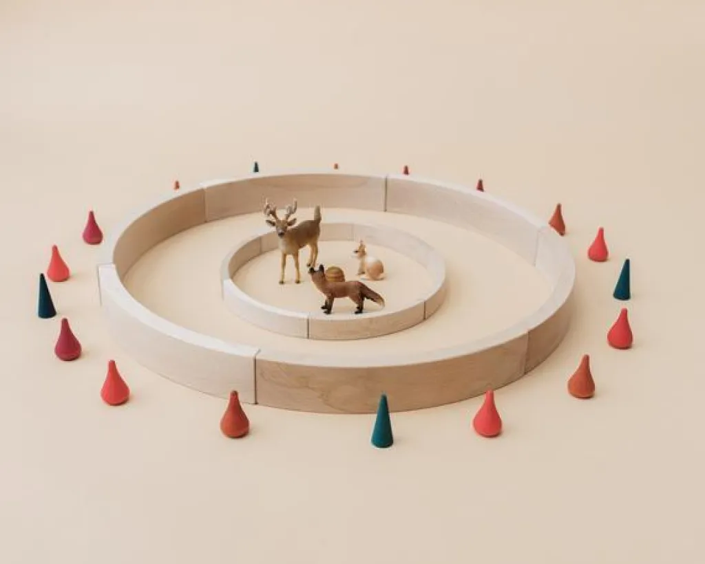 Abel Wooden Toys Houten blokken - Mini 12 - Abel blocks Clearance
