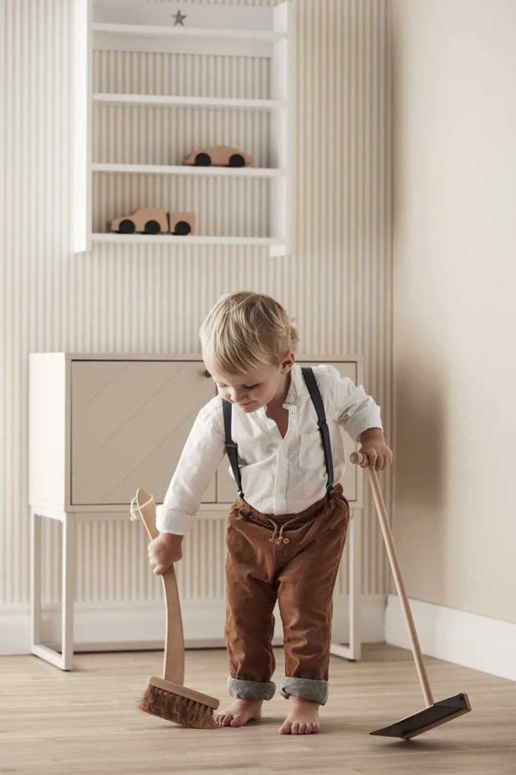 Kid's Concept Houten borstel & stofblik - BISTRO - Outlet
