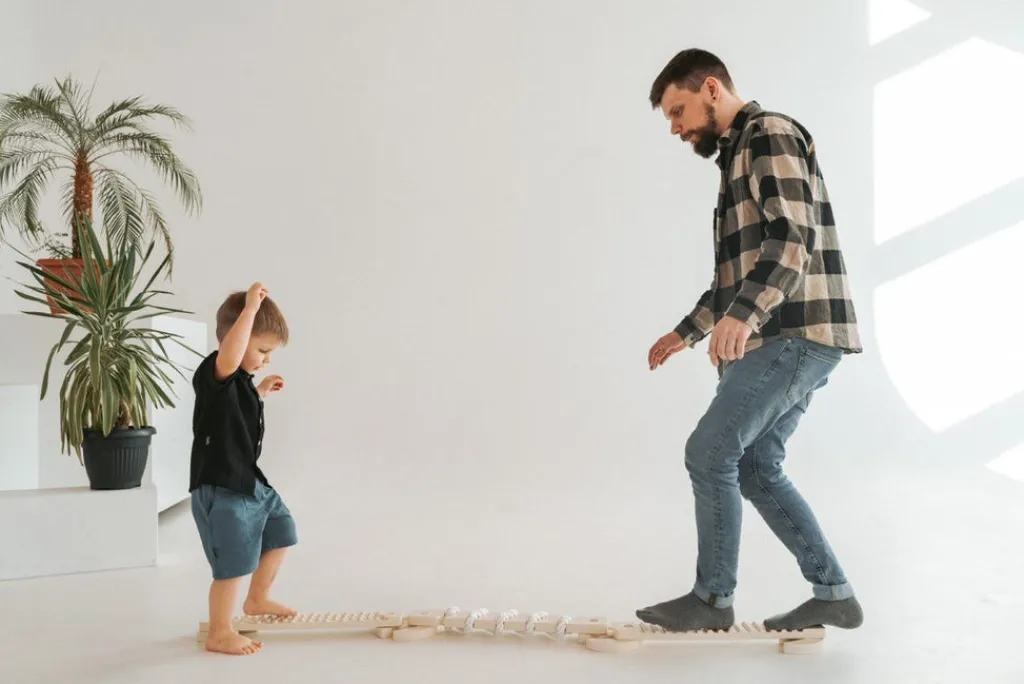 Ette Tete Houten evenwichtsbalk - TipiToo mini - Wit - Clearance