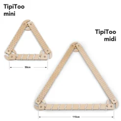 Ette Tete Houten evenwichtsbalk - TipiToo mini - Wit - Clearance
