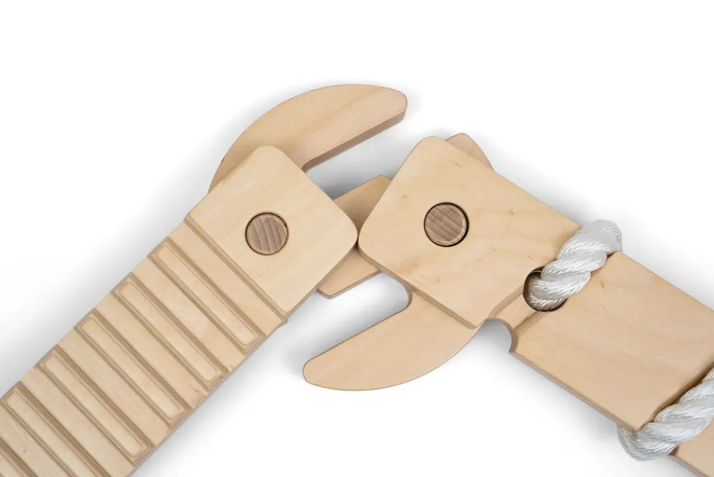 Ette Tete Houten evenwichtsbalk - TipiToo maxi - Naturel - Clearance