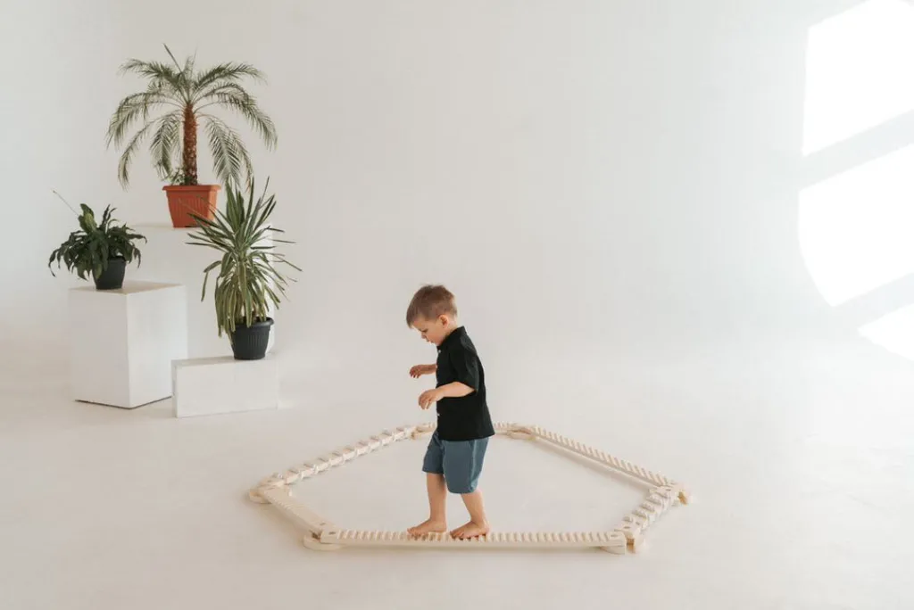 Ette Tete Houten evenwichtsbalk - TipiToo maxi - Naturel - Clearance