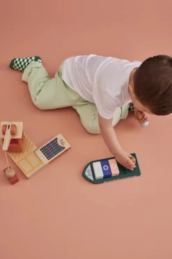 Kid's Concept Houten haven met containerschip en kraan - Discount