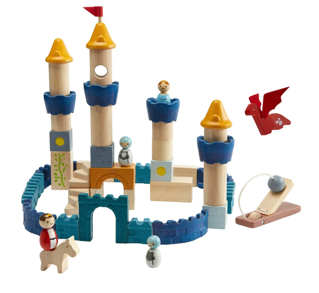 PlanToys Houten kasteel blokken - Orchard Collection - New