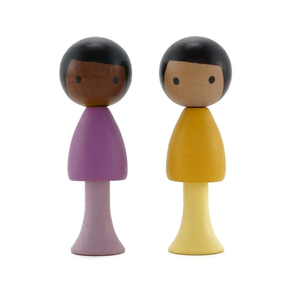 Clicques Houten magneetfiguurtje - Pablo & Leo -