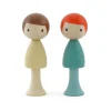 Clicques Houten magneetfiguurtje - Max & Emil - Hot