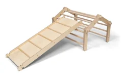 Ette Tete Houten pikler 4 elementen - triangle klimrek incl. glijbaan - Mopitri - Best